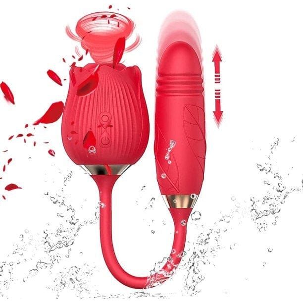 Vibrateur à Succion - Secwell - Rose Toy With Thrusting Secwell Sensations plus