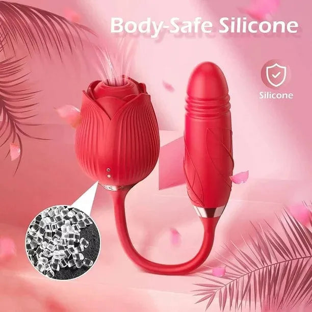 Vibrateur à Succion - Secwell - Rose Toy With Thrusting Secwell Sensations plus