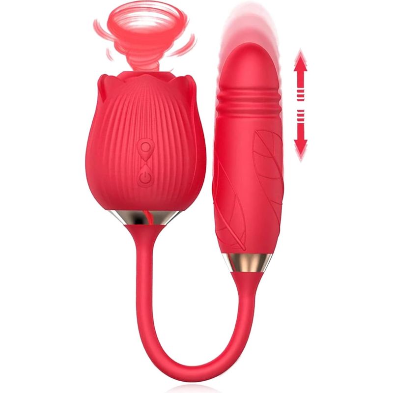 Vibrateur à Succion - Secwell - Rose Toy With Thrusting Secwell Sensations plus