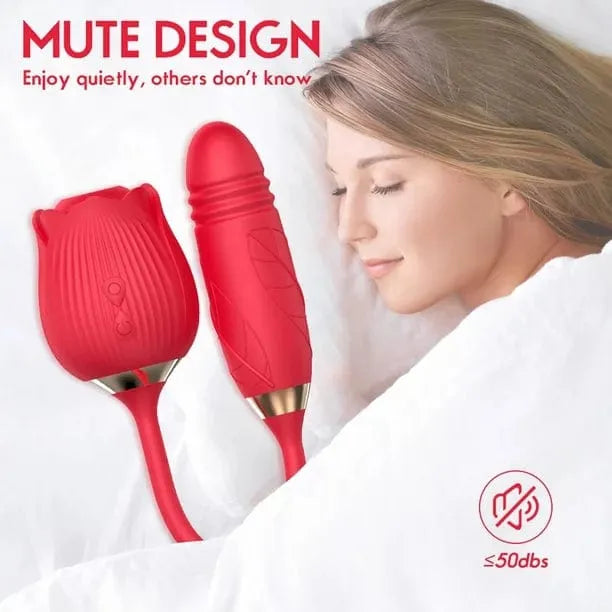 Vibrateur à Succion - Secwell - Rose Toy With Thrusting Secwell Sensations plus