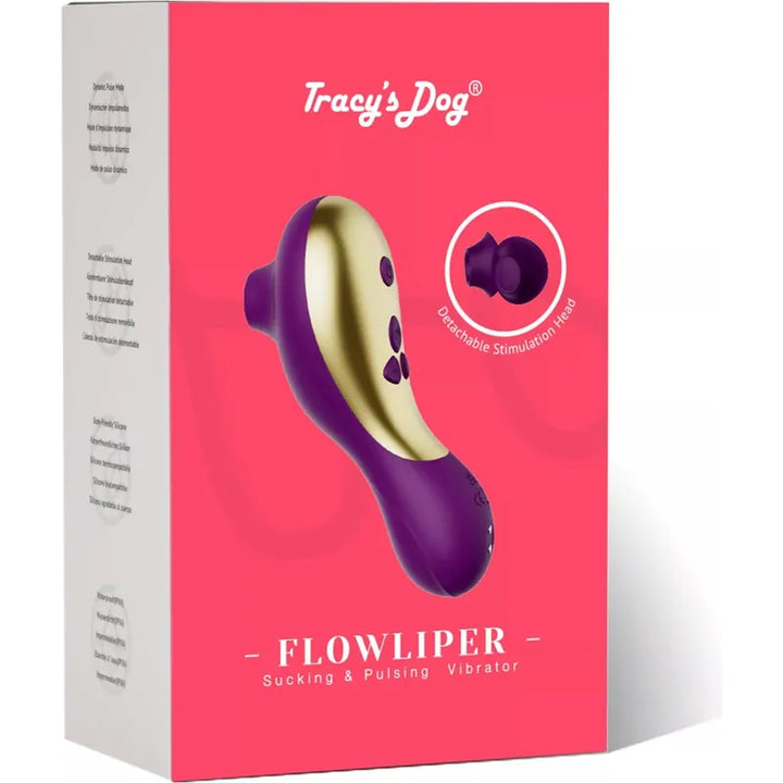 Vibrateur à Succion - Tracy's Dog - Flowliper Clit Toy with Unique Dynamic Pulse Tracy's Dog Sensations plus