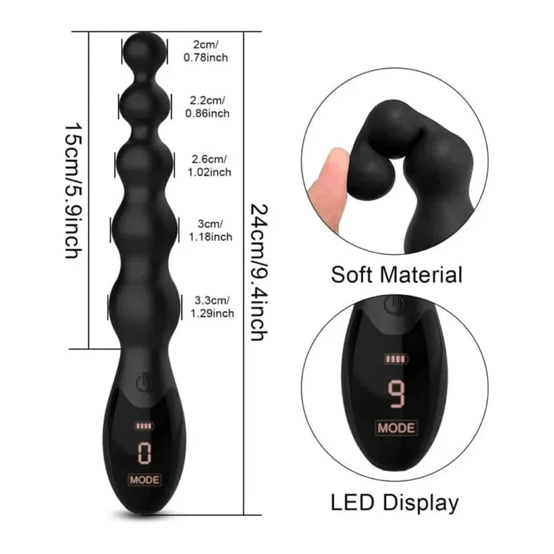 Vibrateur anal - Secwell - Puissant Anak Beaded Secwell Sensations plus