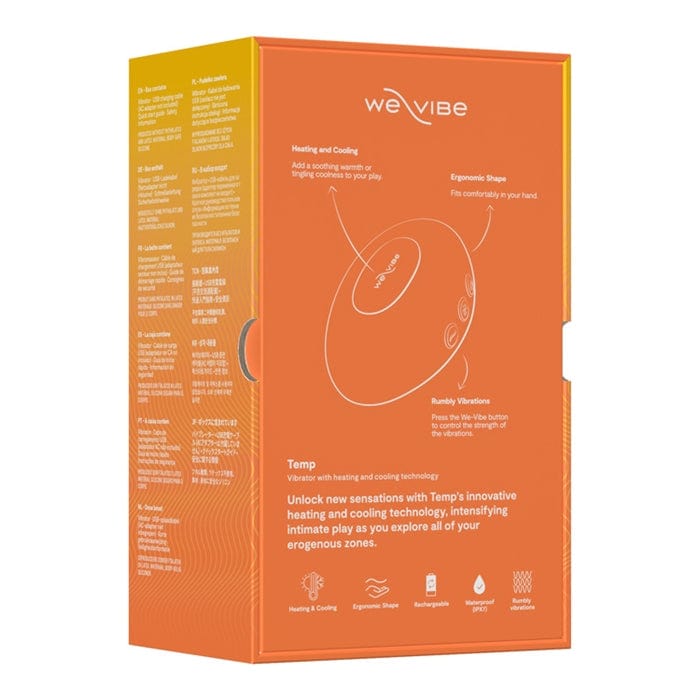 Vibrateur Chaud / Froid - We-Vibe Temp | Sensations Thermique & Vibrations Profondes We-Vibe Sensations plus