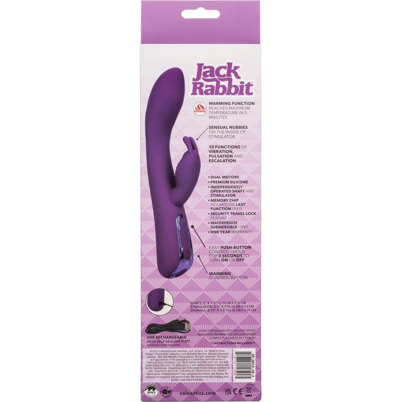 Vibrateur Chauffant - CalExotics - Jack Rabbit Elite Warming Rabbit CalExotics Sensations plus