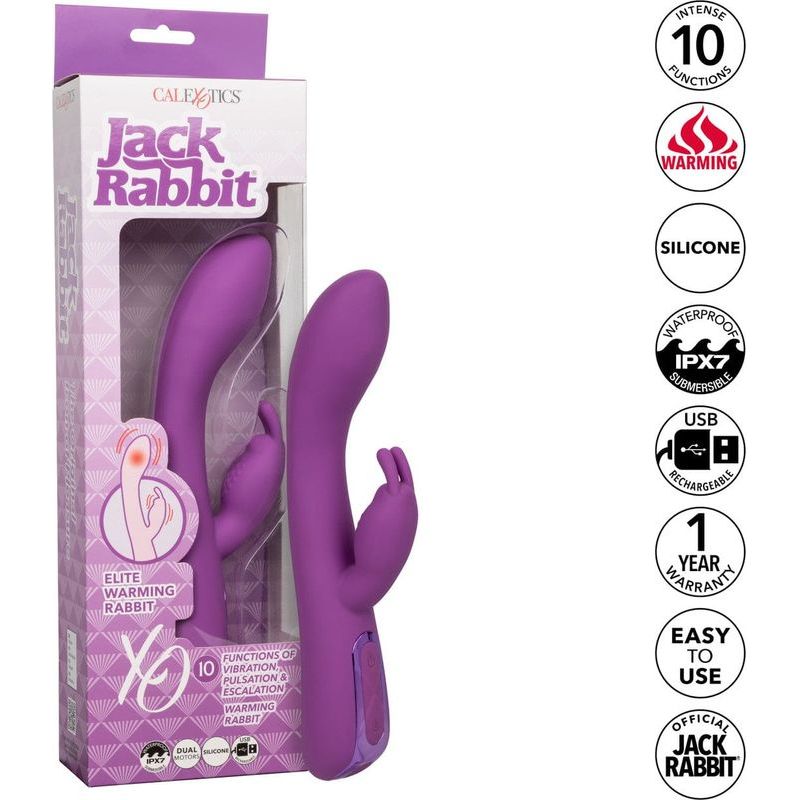 Vibrateur Chauffant - CalExotics - Jack Rabbit Elite Warming Rabbit CalExotics Sensations plus