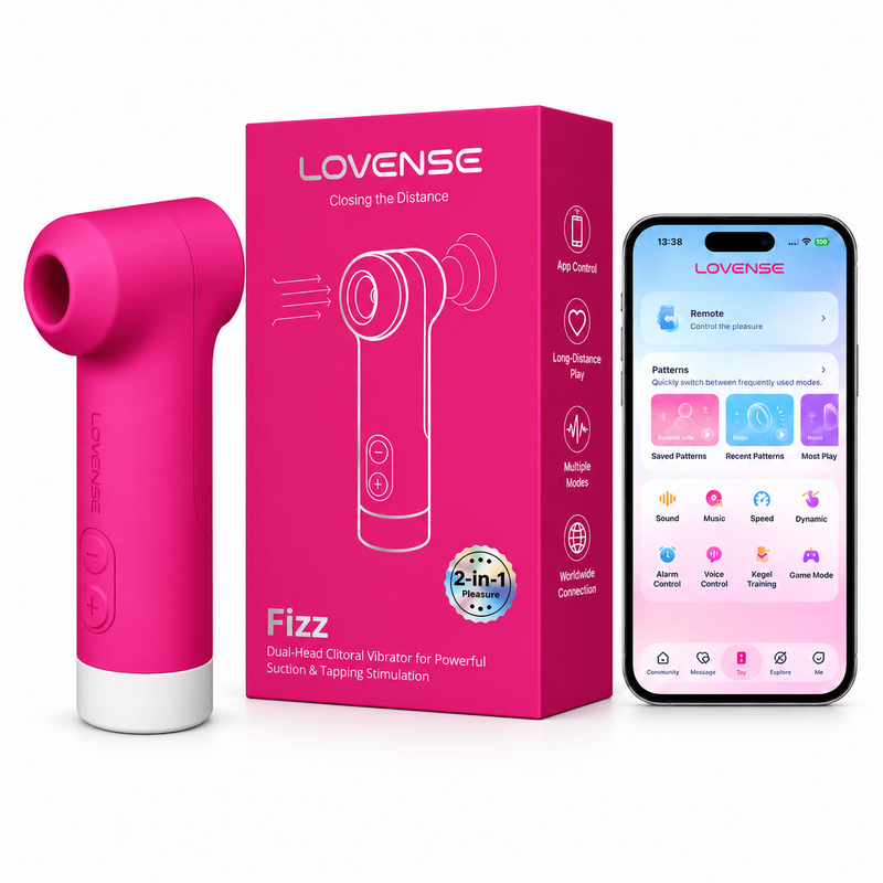 Vibrateur Clitoridien Succion & Tapotement -  Fizz 2-en-1 | LOVENSE Lovense Sensations plus