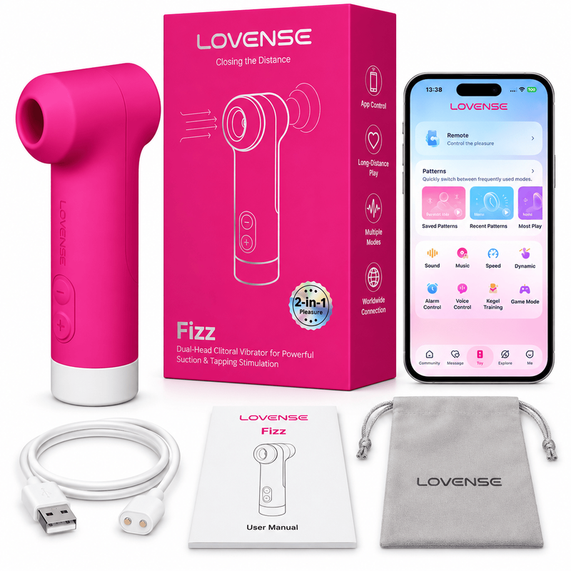 Vibrateur Clitoridien Succion & Tapotement -  Fizz 2-en-1 | LOVENSE Lovense Sensations plus