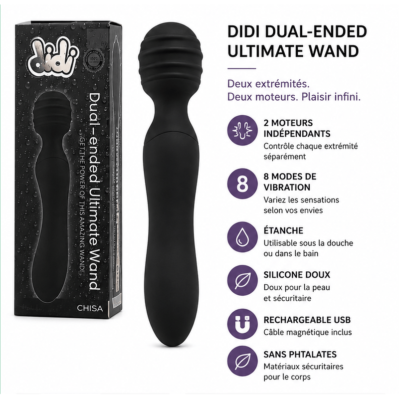 Vibrateur - Didi | Dual-Ended Ultimate Wand Didi Sensations plus