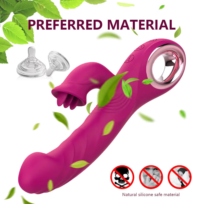 Vibrateur Double Stimulation 3-en-1 - Duo Passion | Point G & Clitoris Osez-Vous Sensations plus