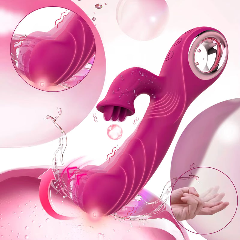 Vibrateur Double Stimulation 3-en-1 - Duo Passion | Point G & Clitoris Osez-Vous Sensations plus