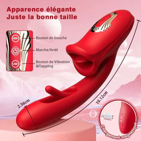 Vibrateur double stimulation 3 en 1 - Secwell - Big Mouth Super Master Secwell Sensations plus