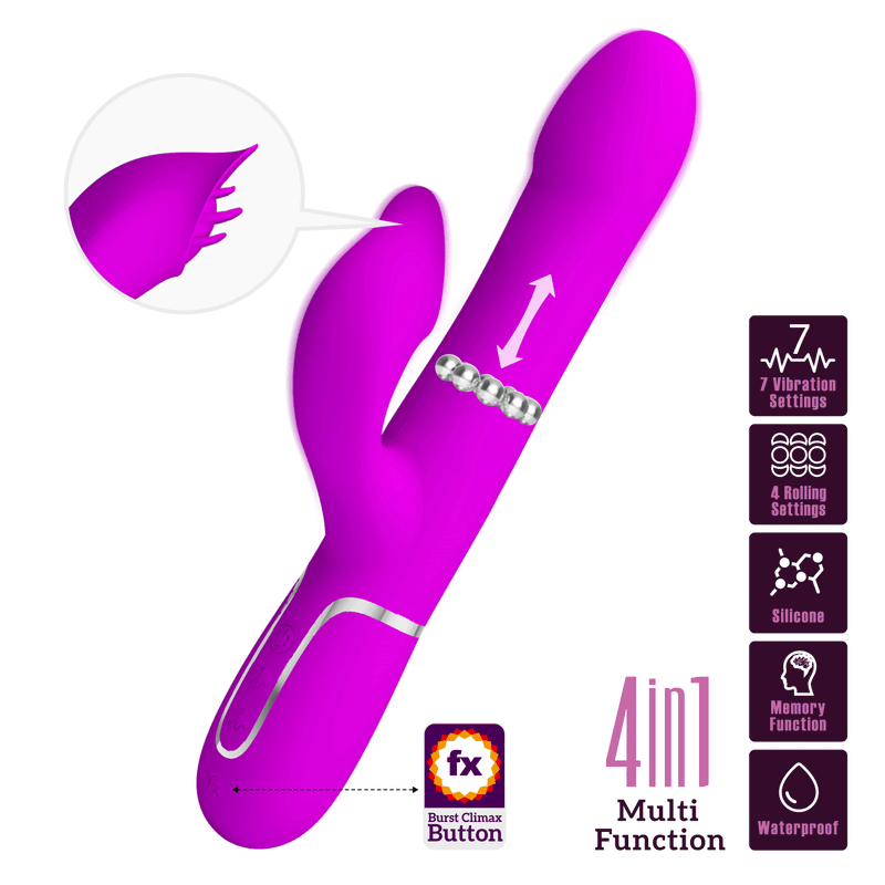 Vibrateur Double Stimulation 4-en-1 - Falin | Pretty Love Pretty Love Sensations plus