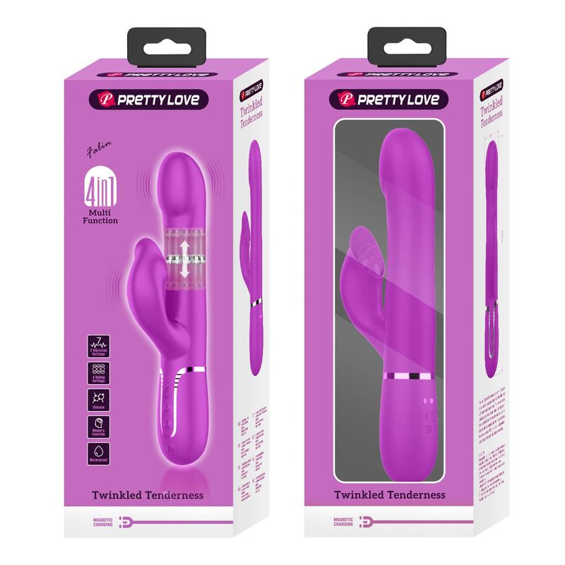 Vibrateur Double Stimulation 4-en-1 - Falin | Pretty Love Pretty Love Sensations plus