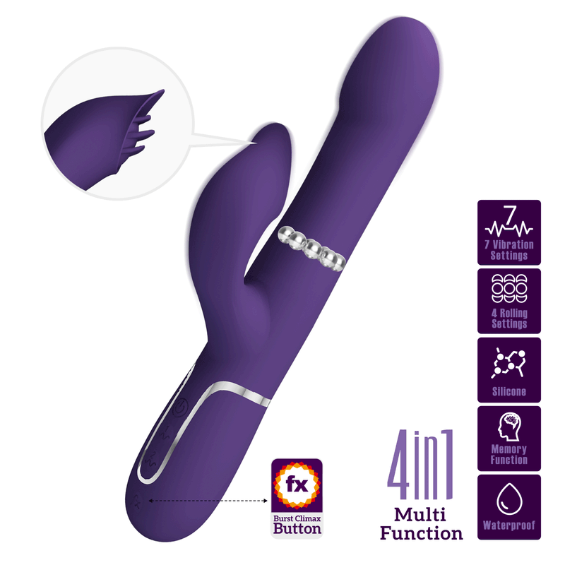 Vibrateur Double Stimulation 4-en-1 - Falin | Pretty Love Pretty Love Sensations plus