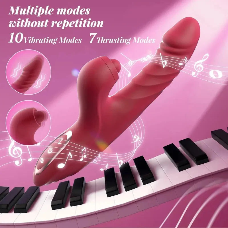 Vibrateur double stimulation 4 en 1 - Secwell - Le Glamour Secwell Sensations plus