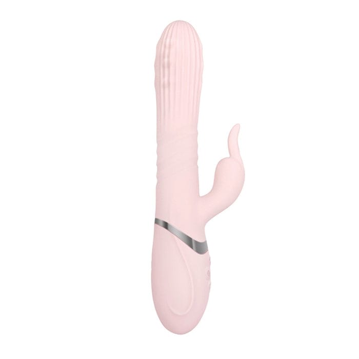 Vibrateur double stimulation - Adam & Eve - Eve's Thrusting Rabbit with Orgasmic Beads Adam & Eve Sensations plus