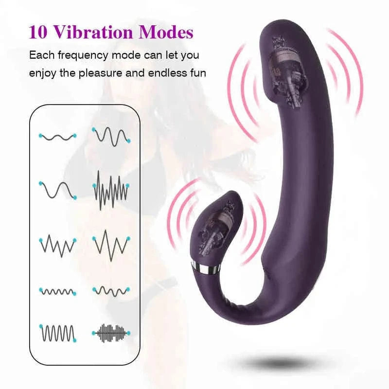 Vibrateur double stimulation avec mouvement - Secwell - Eros Secwell Sensations plus