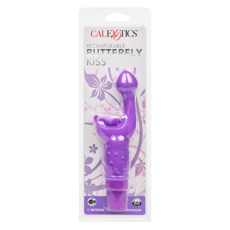 Vibrateur double stimulation`- Butterfly Kiss | Flexible & Waterproof pour un Plaisir Intense Calexotics Sensations plus