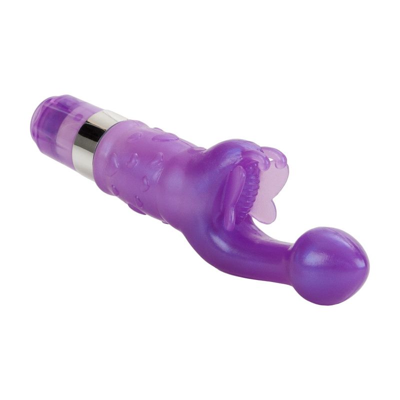 Vibrateur Double Stimulation - Butterfly Kiss Platinum Edition | 9 Fonctions, Clitoris & Point G CalExotics Sensations plus