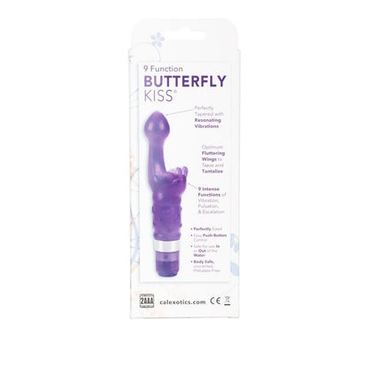 Vibrateur Double Stimulation - Butterfly Kiss Platinum Edition | 9 Fonctions, Clitoris & Point G CalExotics Sensations plus