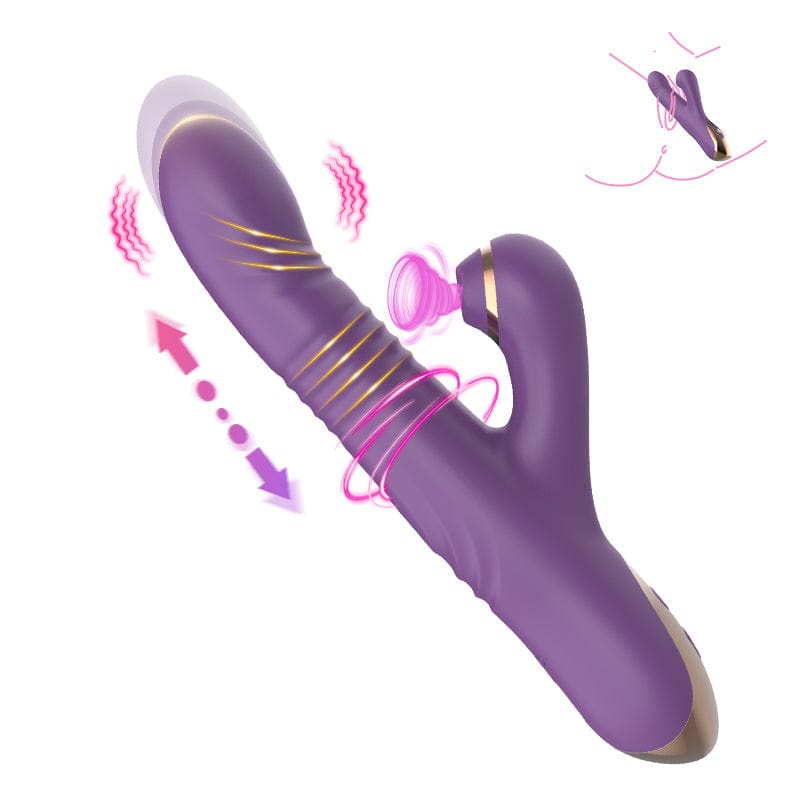Vibrateur Double Stimulation - Deep Succion Touch | Succion & Va-et-Vient Secwell Sensations plus