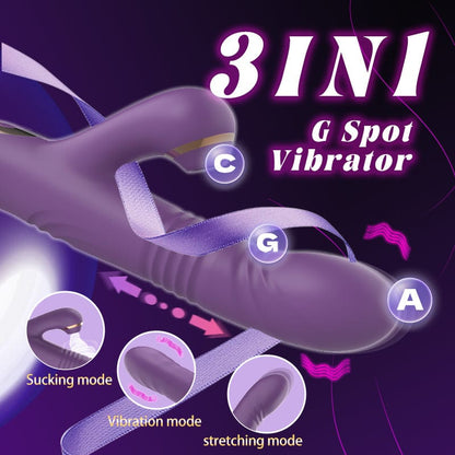 Vibrateur Double Stimulation - Deep Succion Touch | Succion & Va-et-Vient Secwell Sensations plus