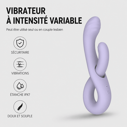 Vibrateur Double Stimulation - Infinity Judy | Flexible & Polyvalent WInYI Sensations plus