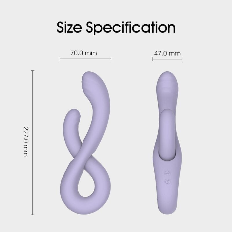 Vibrateur Double Stimulation - Infinity Judy | Flexible & Polyvalent WInYI Sensations plus