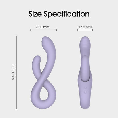 Vibrateur Double Stimulation - Infinity Judy | Flexible & Polyvalent WInYI Sensations plus