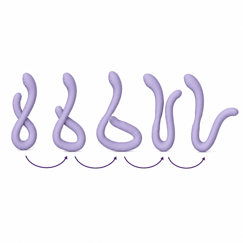 Vibrateur Double Stimulation - Infinity Judy | Flexible & Polyvalent WInYI Sensations plus