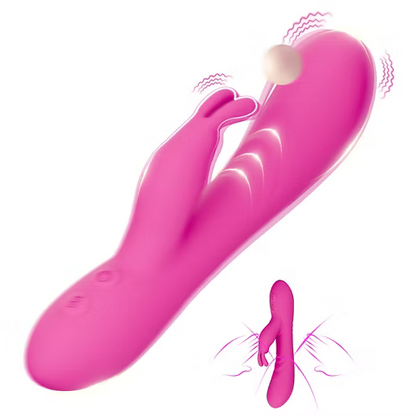 Vibrateur Double Stimulation - Jade Rabbit –  Puissant avec 10 Modes de Vibration Osez-Vous Sensations plus