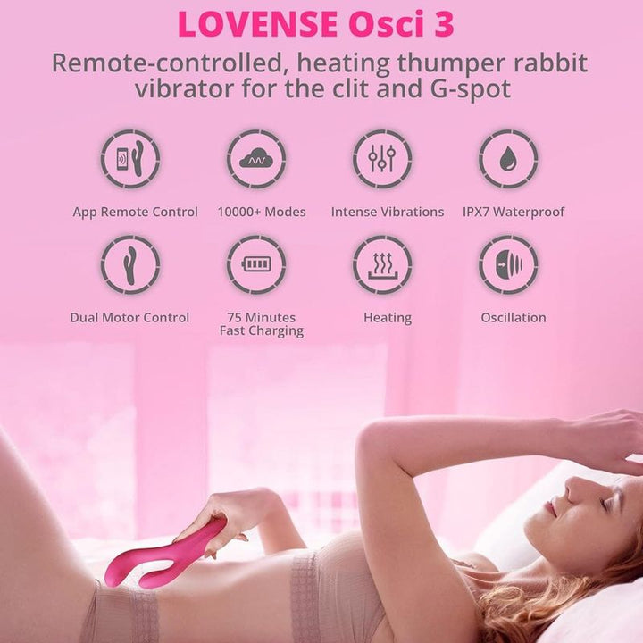 Vibrateur double stimulation - Lovense - Osci 3 Lovense Sensations plus