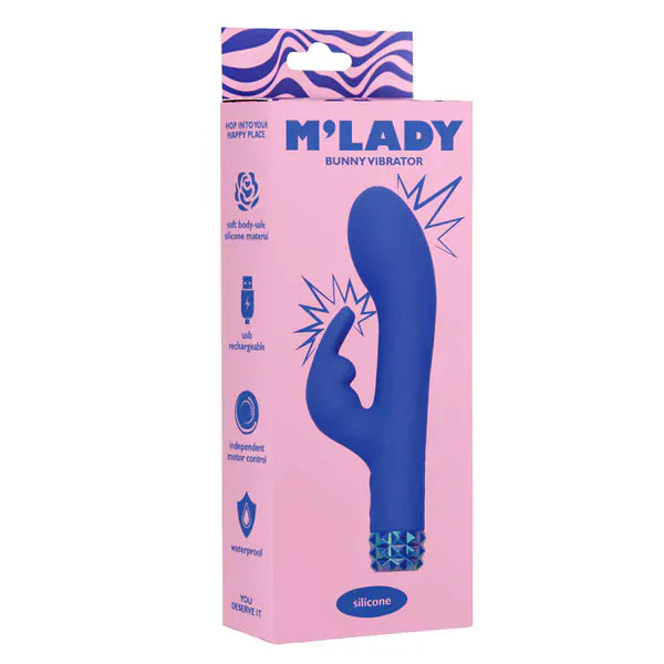 Vibrateur Double Stimulation - M’Lady Stud Bunny | Contrôle Indépendant, Clitoris & Poin G M’Lady Sensations plus