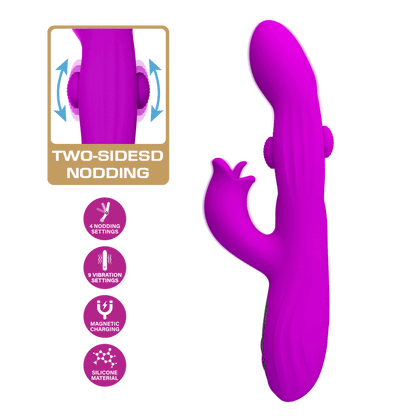 Vibrateur Double Stimulation Oscillant - Yalanda | Pretty Love Pretty Love Sensations plus