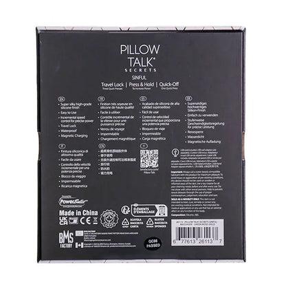 Vibrateur Double Stimulation - Pillow Talk Secrets Sinful | Point G & Clitoris Pillow Talk Sensations plus