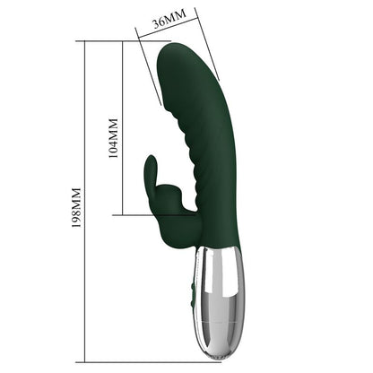 Vibrateur Double Stimulation - Pretty Love Naughty Bunny | 2 Moteurs 30 Modes Rechargeable Pretty Love Sensations plus