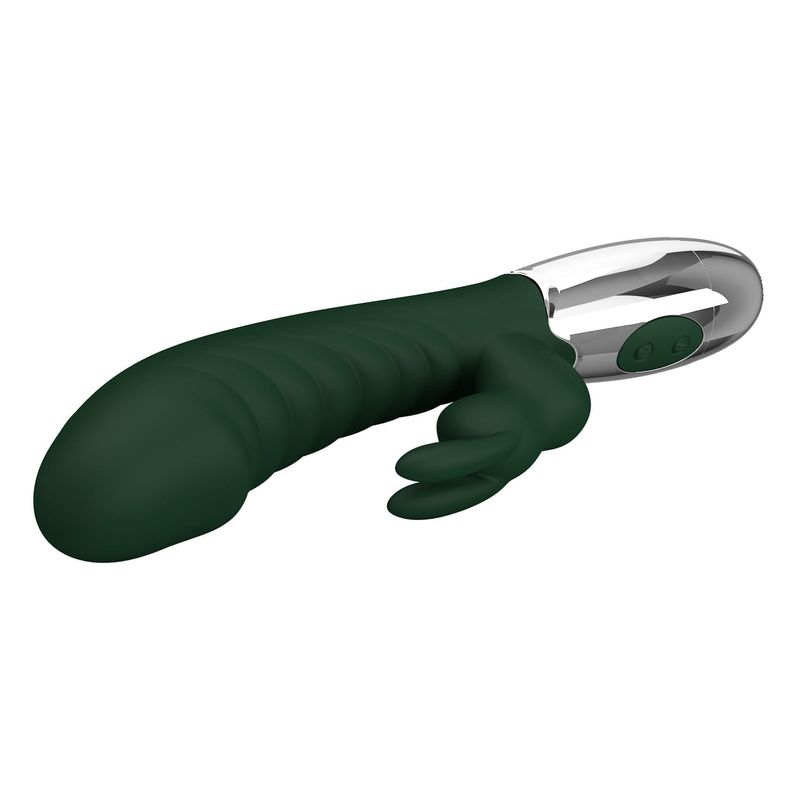 Vibrateur Double Stimulation - Pretty Love Naughty Bunny | 2 Moteurs 30 Modes Rechargeable Pretty Love Sensations plus