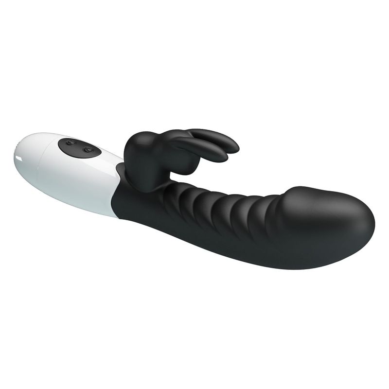 Vibrateur Double Stimulation - Pretty Love Naughty Bunny | 30 Modes, 2 Moteurs Pretty Love Sensations plus
