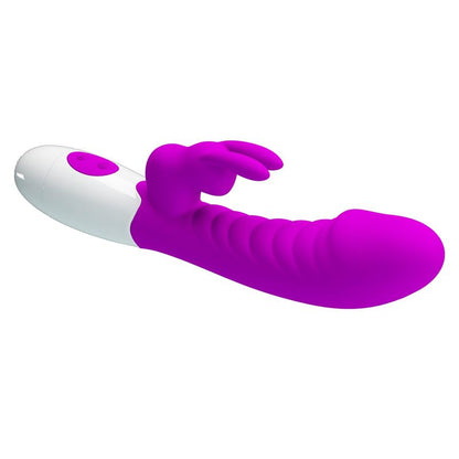 Vibrateur Double Stimulation - Pretty Love Naughty Bunny | 30 Modes, 2 Moteurs Pretty Love Sensations plus