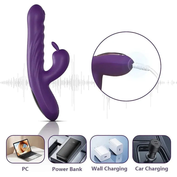 Vibrateur double stimulation - Secwell - Le Performant Lapin Secwell Sensations plus