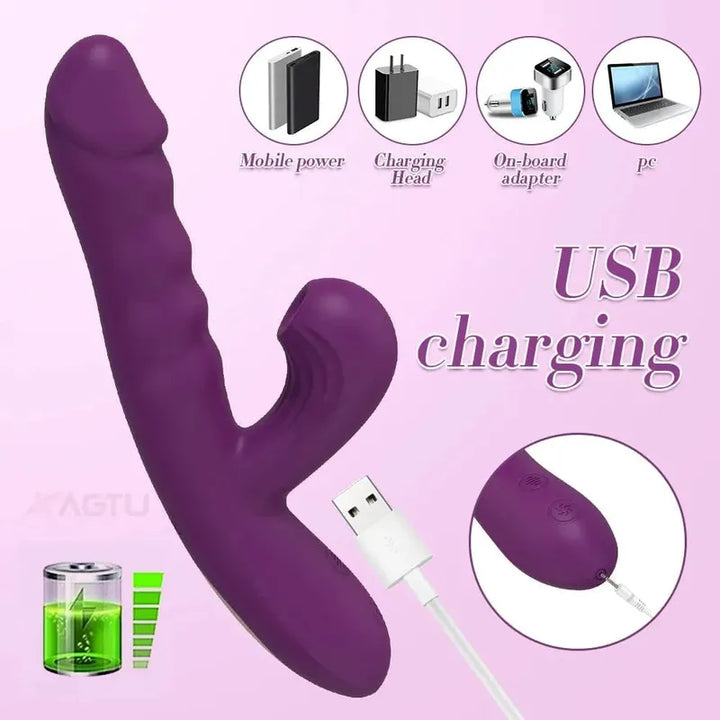 Vibrateur double stimulation - Secwell - Le Performant Succion Secwell Sensations plus