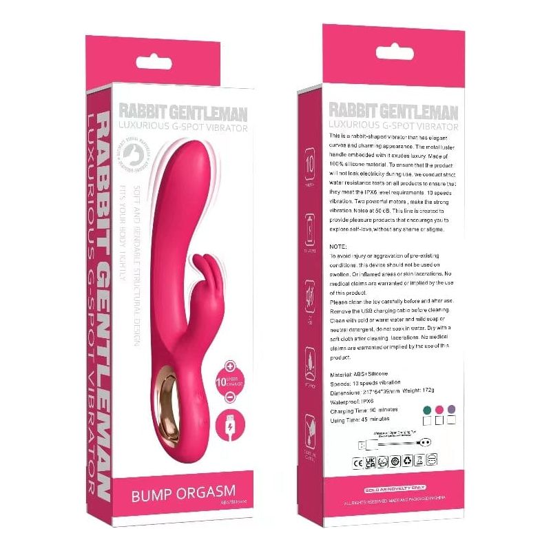 Vibrateur Double Stimulation- Secwell - Rabbit Gentleman Secwell Sensations plus