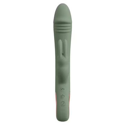 Vibrateur Double Stimulation - Slim Rabbit Olive | Vaginal & Clitoris, 10 modes & Étanche You2Toys Sensations plus