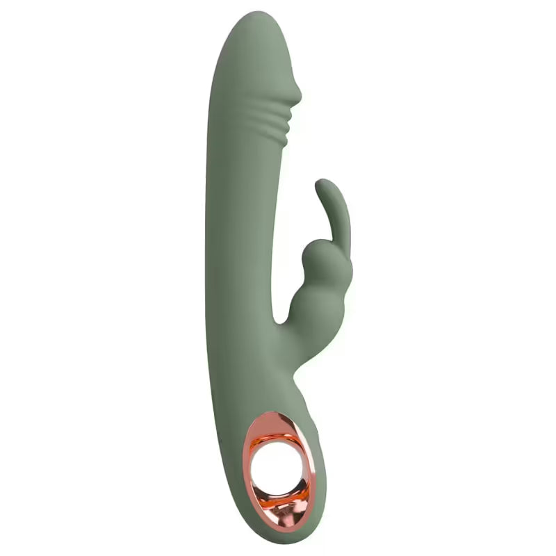 Vibrateur Double Stimulation - Slim Rabbit Olive | Vaginal & Clitoris, 10 modes & Étanche You2Toys Sensations plus