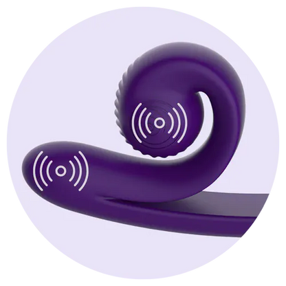 Vibrateur Double Stimulation - SVibe Curve | Stimulations Slide’n’Roll Clitoris & Point-G SVibe Sensations plus