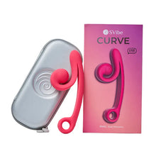 Vibrateur Double Stimulation - SVibe Curve | Stimulations Slide’n’Roll Clitoris & Point-G SVibe Sensations plus