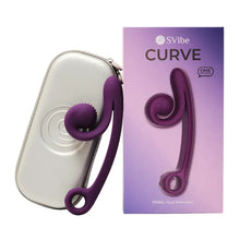 Vibrateur Double Stimulation - SVibe Curve | Stimulations Slide’n’Roll Clitoris & Point-G SVibe Sensations plus