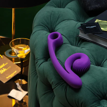 Vibrateur Double Stimulation - SVibe Curve | Stimulations Slide’n’Roll Clitoris & Point-G SVibe Sensations plus