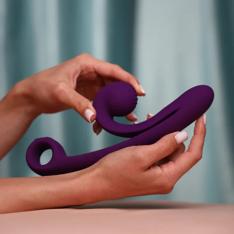 Vibrateur Double Stimulation - SVibe Curve | Stimulations Slide’n’Roll Clitoris & Point-G SVibe Sensations plus
