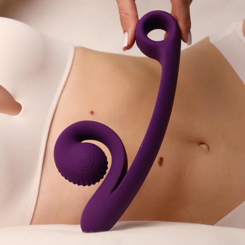 Vibrateur Double Stimulation - SVibe Curve | Stimulations Slide’n’Roll Clitoris & Point-G SVibe Sensations plus